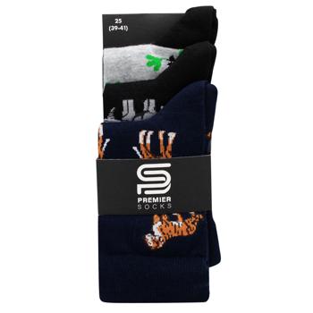 Premier Socks Animals Classic Set of Men's Socks s.25 3 pairs - buy, prices for NOVUS - photo 1