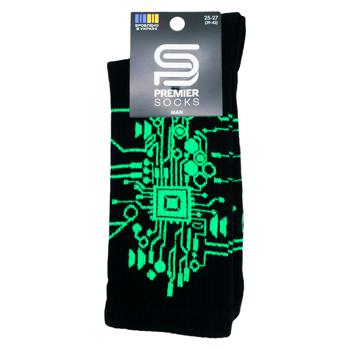 Носки Premier Socks Премиум Exclusive Cyber Funk мужские классические р.25-27 - купить, цены на ЕКО Маркет - фото 1