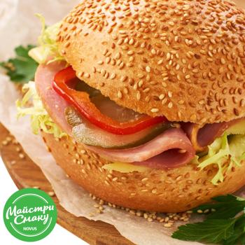 Hamburger with Ham 215g - buy, prices for NOVUS - photo 1