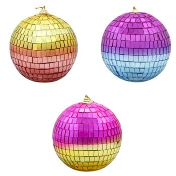 Koopman Mirror Christmas Ball 11.6cm Multi-Colored - buy, prices for NOVUS - photo 1