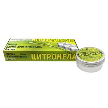 Kish Komar Citronella Scented Candle 3pcs 80g