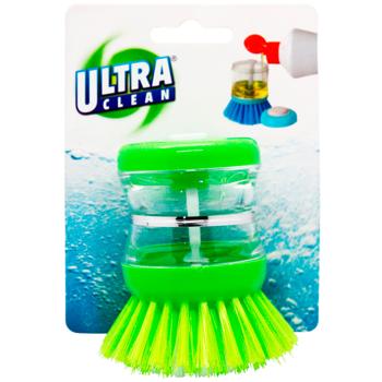 Щітка Ultra Clean для посуду з диспенсером - купити, ціни на Auchan - фото 2