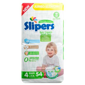 Підгузки Slipers J-204 4 Maxi Jumbo 7-18кг 54шт - купити, ціни на КОСМОС - фото 3