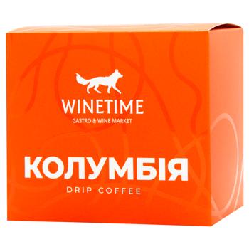 Кавові дріпи Колумбія 7 х 12г WINETIME 1 уп - купити, ціни на WINETIME - фото 1