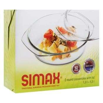 Simax Set of Pans Glass 2pcs - buy, prices for ULTRAMARKET - photo 2