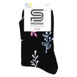 Носки Premier Socks Премиум Хрупкие ветви женские классические р.23-25 черный