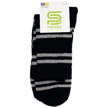 Носки Premier Socks Эконом детские махровые с высокой резинкой р.20-22, 22-24 синий - купить, цены на ЕКО Маркет - фото 1