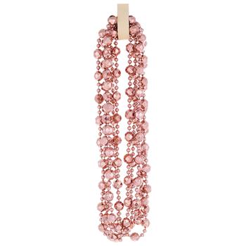 Bona Di Plastic Figured Beads 10mm x 2.7m Pink Velvet