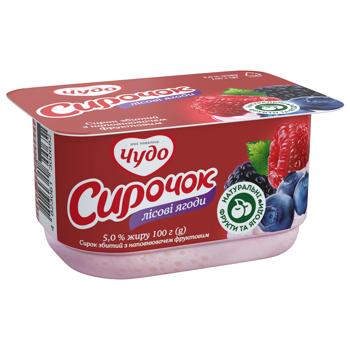 Десерт сирковий Чудо Лісові ягоди 5% 100г - купити, ціни на Чудо Маркет - фото 1