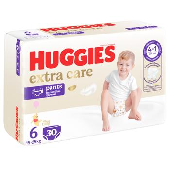 Huggies Extra Care Diapers Pants 6 15-25kg 30pcs - buy, prices for MegaMarket - photo 2