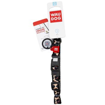 Ошейник для собак Waudog Nylon с QR паспортом нейлоновый леопардовый S - купить, цены на MasterZoo - фото 2