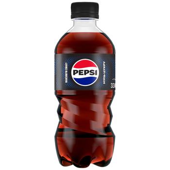 Напиток газированный Pepsi Black ноль сахара 0,33л - купить, цены на КОСМОС - фото 1