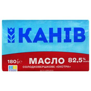Масло Канів Екстра солодковершкове 82,5% 180г - купити, ціни на Чудо Маркет - фото 3