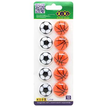 Zibi Ball Magnet Set 10pcs*30mm - buy, prices for ULTRAMARKET - photo 1