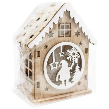 Wooden Pendant House with Light 7*4.5*9cm - buy, prices for Tavria V - photo 2