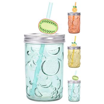 Fruit Drink Jar with Straw 500ml - buy, prices for METRO - photo 1