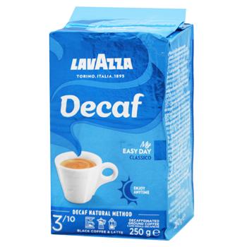 Кава мелена Lavazza Decaffeinato без кофеїну 250г - купити, ціни на За Раз - фото 1