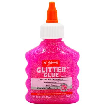 Yalong Glue with Glitter 100ml in Assortment - buy, prices for MegaMarket - photo 3