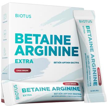 Biotus, Бетаїн Аргінін Екстра, Betaine Arginine Extra, 10 саше - купить, цены на Biotus - фото 1
