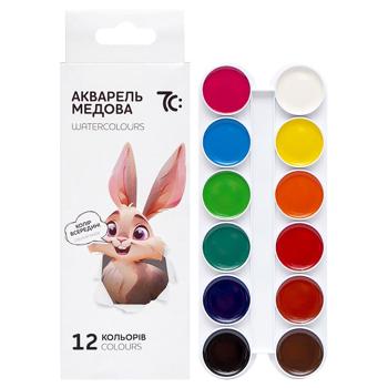 Gamma Watercolor Paints 12 colors