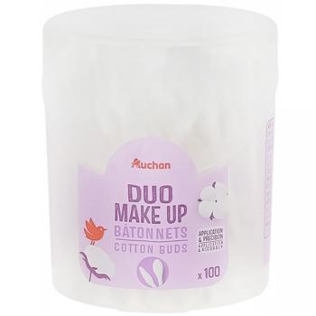 Auchan Duo Make Up Cotton Buds 100pcs