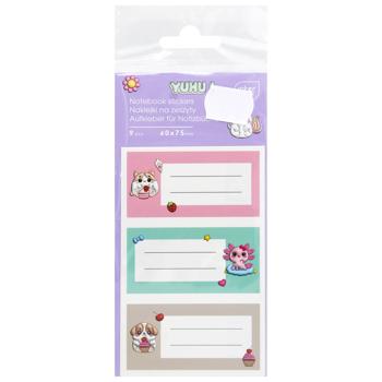 Interdruk Girls Notebook Stickers 9pcs - buy, prices for ULTRAMARKET - photo 1