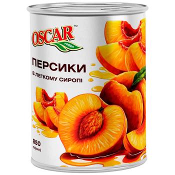 Oscar Half Peach in Light Syrup 850ml