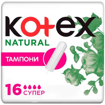 Kotex Natural Super Tampons 16pcs