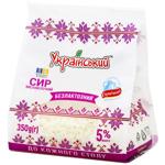 Сир кисломолочний Український Безлактозний 5% 350г