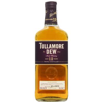 Tullamore Dew  Special Reserve tripple distilled whiskey 12 yrs 40% 0.7l - buy, prices for AlcoHub - photo 1