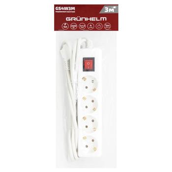 Grunhelm Extension Cord 4 Sockets 3m - buy, prices for NOVUS - photo 1