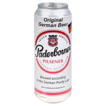 Paderborner Pilsener Light Beer 4.8% 0.5l
