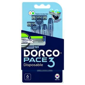 Станок одноразовий Dorco Pace 3 4+2шт - купити, ціни на Восторг - фото 1