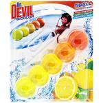 Блок для унитаза Dr.Devil WC BiColor Лимонная свежесть 35г