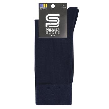 Шкарпетки Premier Socks Преміум чоловічі р.27 темно-синій