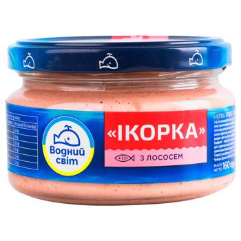 Паста Водний Світ Ікорка з лососем 160г - купити, ціни на NOVUS - фото 2