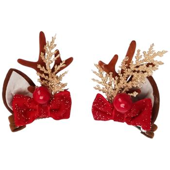 Koopman New Year's Hair Clip 5cm 2 pcs in assortment - buy, prices for - photo 5