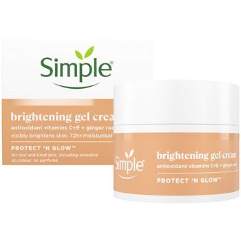 Крем-гель для лица Simple Protect N Glow для сияния кожи 50мл - купить, цены на Auchan - фото 1