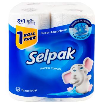 Selpak Kitchen Paper Towel 3+1pcs - buy, prices for ULTRAMARKET - photo 2