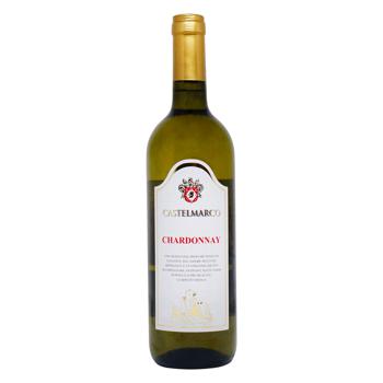 Вино Castelmarco Chardonnay біле сухе 12% 0,75л - купити, ціни на МегаМаркет - фото 1