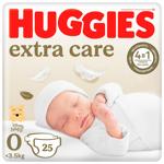 Подгузники Huggies Extra Care 0+ <3,5кг 25шт