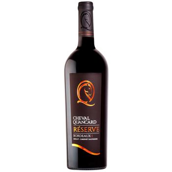 Cheval Quancard Reserve Bordeaux Dry Red Wine 11-14.5% 0.75l - buy, prices for Supermarket "Kharkiv" - photo 1