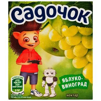 Нектар Садочок яблучно-виноградний 200мл - купити, ціни на - фото 2
