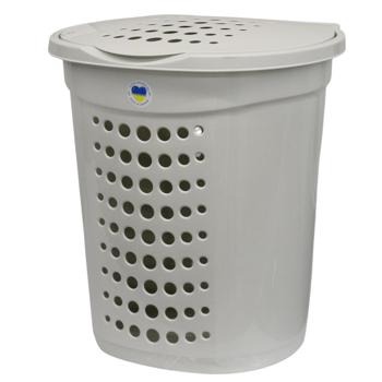 Кошик для білизни Алеана 500x390x590мм 60л біла троянда - купити, ціни на - фото 2