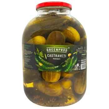 Огірки Green Prod мариновані 3кг - купити, ціни на КОСМОС - фото 1