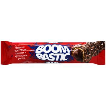 Вафля Boombastic с ореховым кремом и хрустящим рисом в молочном шоколаде 32г