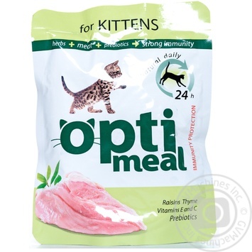 Opti Meal With Chicken For Kittens Food