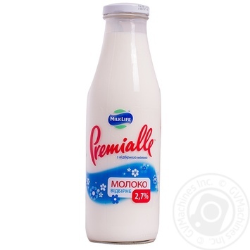 Pasteurized whole milk Premialle 2.7% 750g glass bottle Ukraine - buy, prices for NOVUS - photo 1