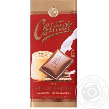 chocolate milky svitoch cream brulee 38% 90g Ukraine - buy, prices for - photo 1