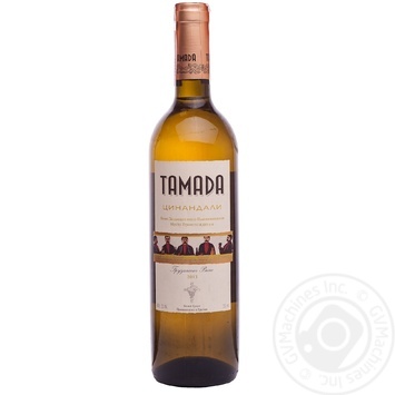 Вино Tamada Цинандали белое сухое 13% 0,75л купить, цены на МегаМаркет - фото 1
